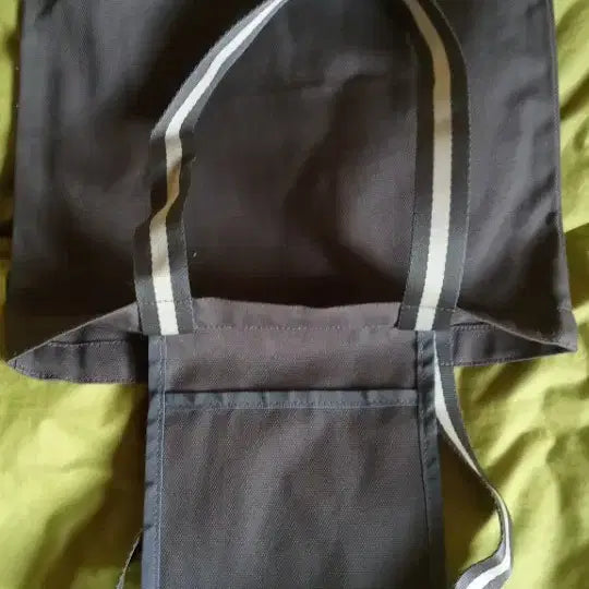 [BUNJANG] Unused Gray Canvas Bag with Inner Pocket / 미사용) 새 상품)  내부 포켓이 있는, 잿빛 캔버스 가방
