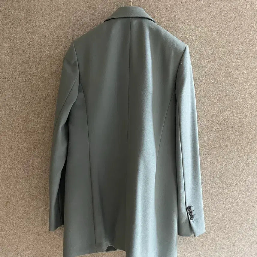 [BUNJANG] Massimo Dutti Italian Fabric Wool Jacket / 마시모두띠 자켓 예쁜 톤다운 블루 이탈리안 패브릭 울소재