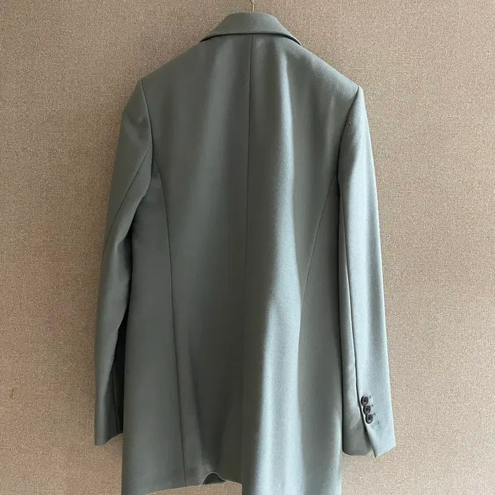 [BUNJANG] Massimo Dutti Italian Fabric Wool Jacket / 마시모두띠 자켓 예쁜 톤다운 블루 이탈리안 패브릭 울소재