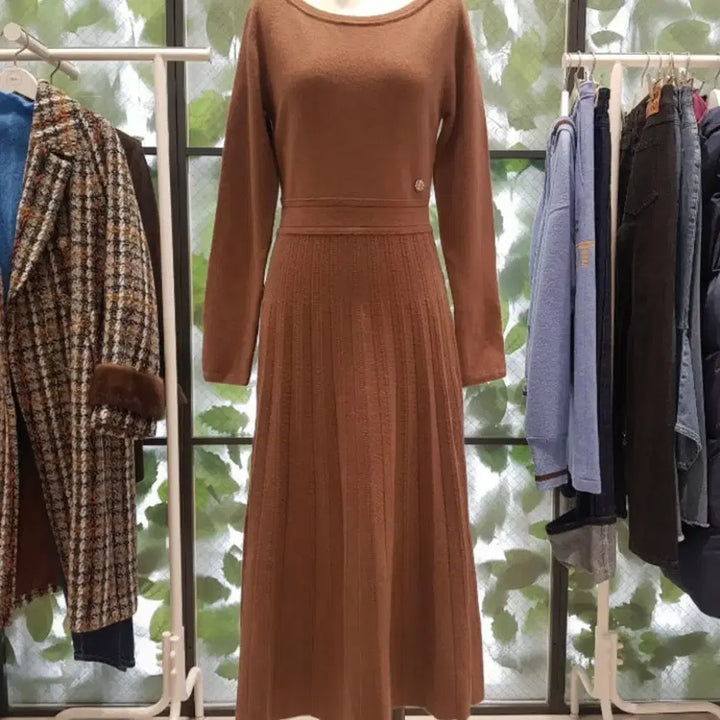 [BUNJANG] DeWL Wool Cashmere Knit Long Dress / (새상품) DeWL 듀엘 울 캐시미어 니트 롱 원피스 55