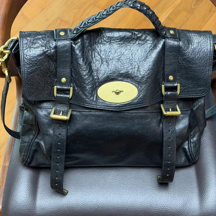 [BUNJANG] Mulberry Alexa Soft Buffalo Oversized Tote Bag / 멀버리 알렉사 소프트 버팔로 오버사이즈 블랙