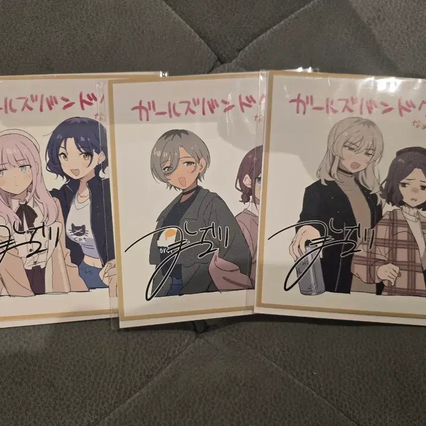 [BUNJANG] Girls Band Cry 2nd Week POB Mini Shikishi Bundle Set / 걸즈 밴드 크라이 2주차 특전 미니색지 3종 일괄