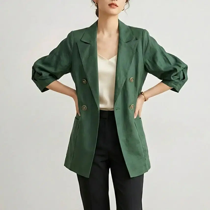 [BUNJANG] 55 Linen Blend Jacket / [55]타임 린넨 혼방  자켓
