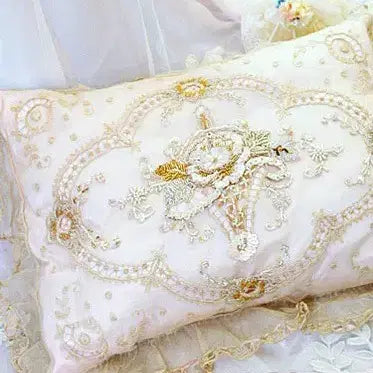 [BUNJANG] French Tambour Beaded Pillow Cover / 아름다운 프렌치 탕브르 비즈 필로우커버