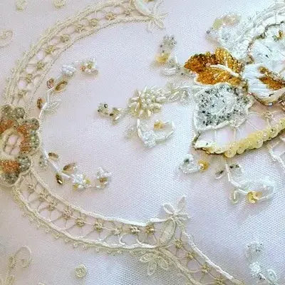 [BUNJANG] French Tambour Beaded Pillow Cover / 아름다운 프렌치 탕브르 비즈 필로우커버