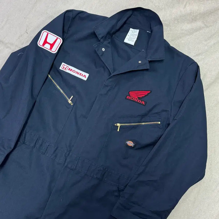 [BUNJANG] Dickies Honda Patch Carpenter Navy Jumpsuit L / 디키즈 혼다패치 카펜터 네이비 점프수트 L