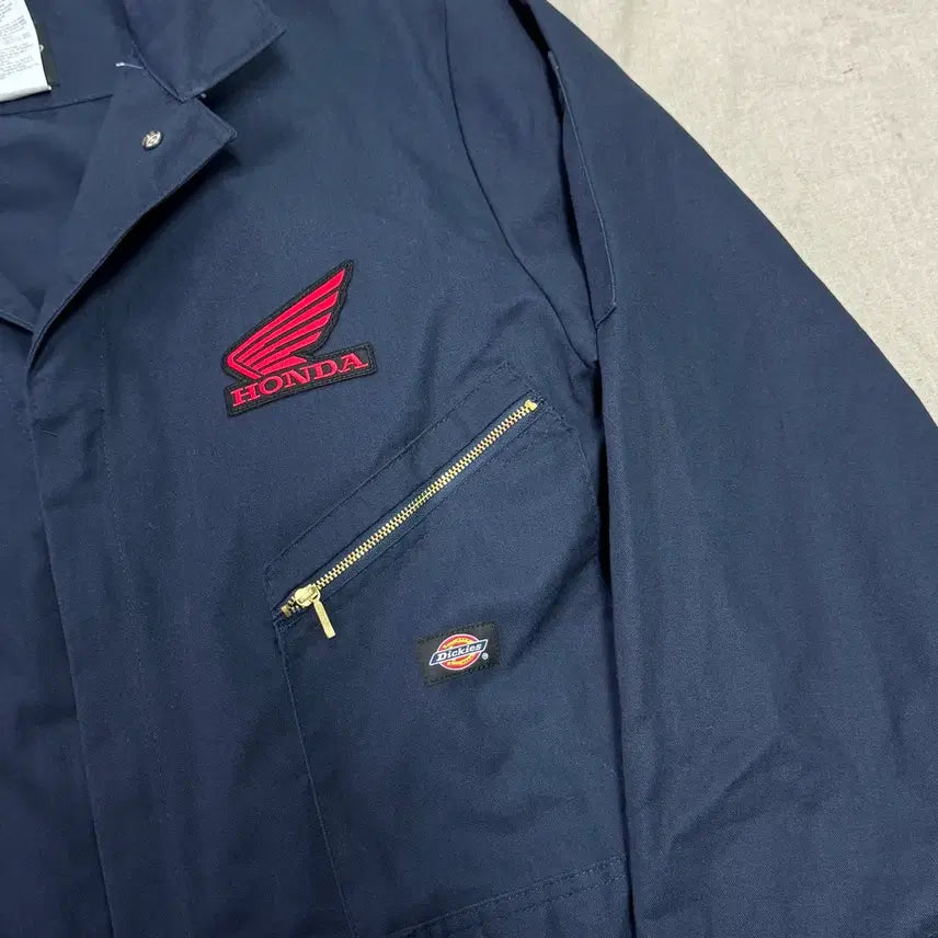 [BUNJANG] Dickies Honda Patch Carpenter Navy Jumpsuit L / 디키즈 혼다패치 카펜터 네이비 점프수트 L