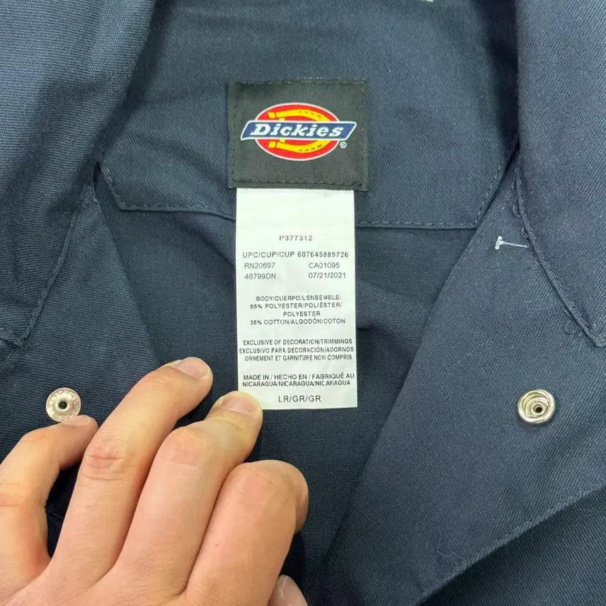 [BUNJANG] Dickies Honda Patch Carpenter Navy Jumpsuit L / 디키즈 혼다패치 카펜터 네이비 점프수트 L