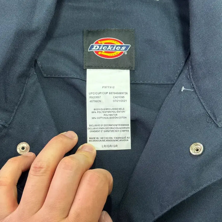 [BUNJANG] Dickies Honda Patch Carpenter Navy Jumpsuit L / 디키즈 혼다패치 카펜터 네이비 점프수트 L