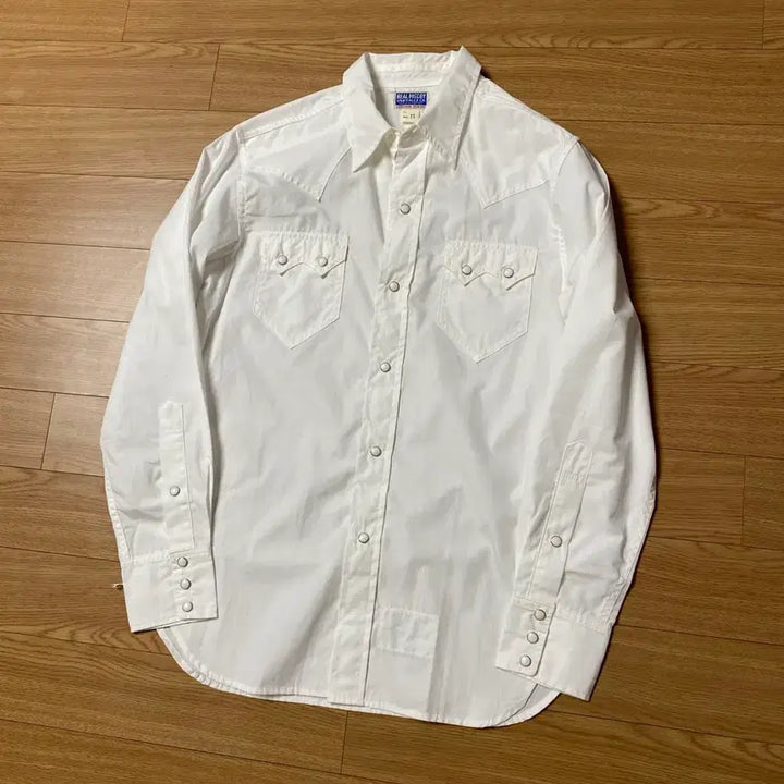 [BUNJANG] Real McCoy Taxi Driver Western Shirt White 15 Size / (레어) 리얼맥코이 택시드라이버 웨스턴셔츠 화이트 15사이즈