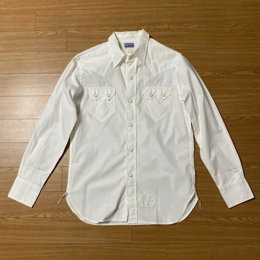 [BUNJANG] Real McCoy Taxi Driver Western Shirt White 15 Size / (레어) 리얼맥코이 택시드라이버 웨스턴셔츠 화이트 15사이즈