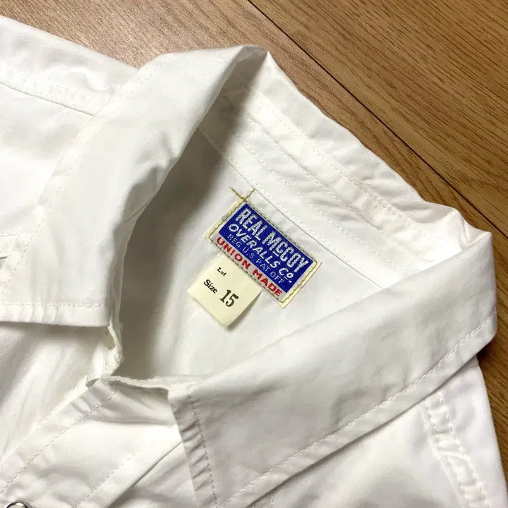 [BUNJANG] Real McCoy Taxi Driver Western Shirt White 15 Size / (레어) 리얼맥코이 택시드라이버 웨스턴셔츠 화이트 15사이즈
