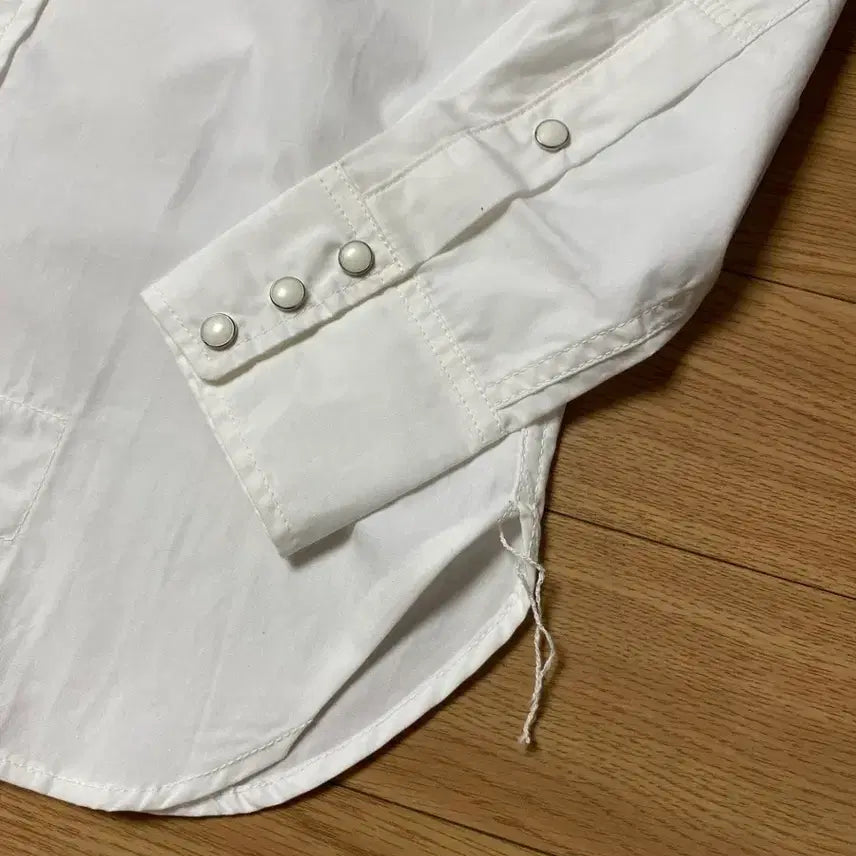 [BUNJANG] Real McCoy Taxi Driver Western Shirt White 15 Size / (레어) 리얼맥코이 택시드라이버 웨스턴셔츠 화이트 15사이즈