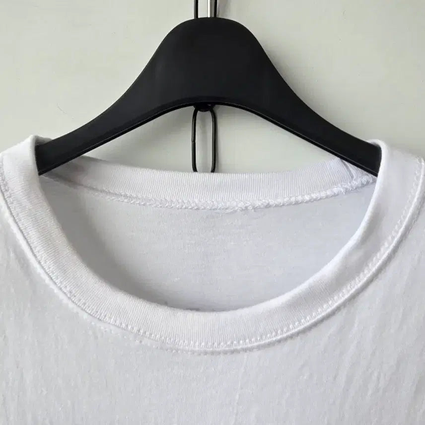 [BUNJANG] White Lettering T-Shirt / F / 남자 화이트 레터링 티셔츠