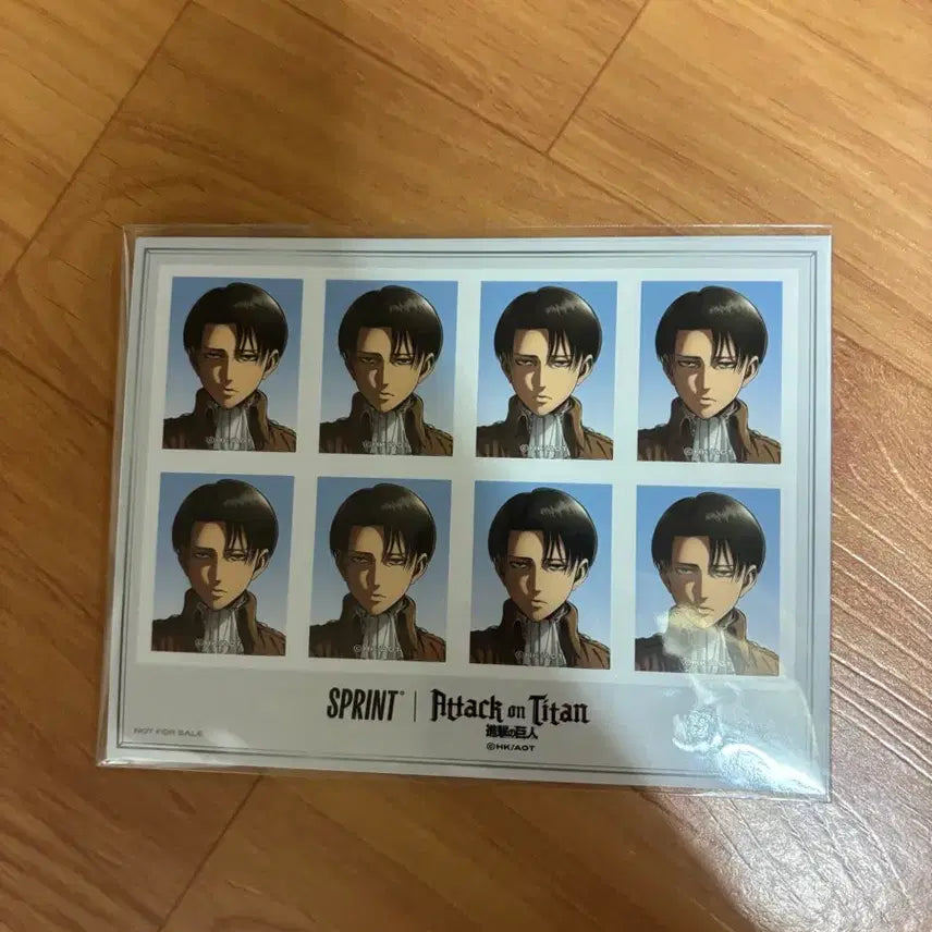 [BUNJANG] Attack on Titan Sprint Levi Portrait Photo (Sealed) / (미개봉) 진격의 거인 스프린트 리바이 증명사진
