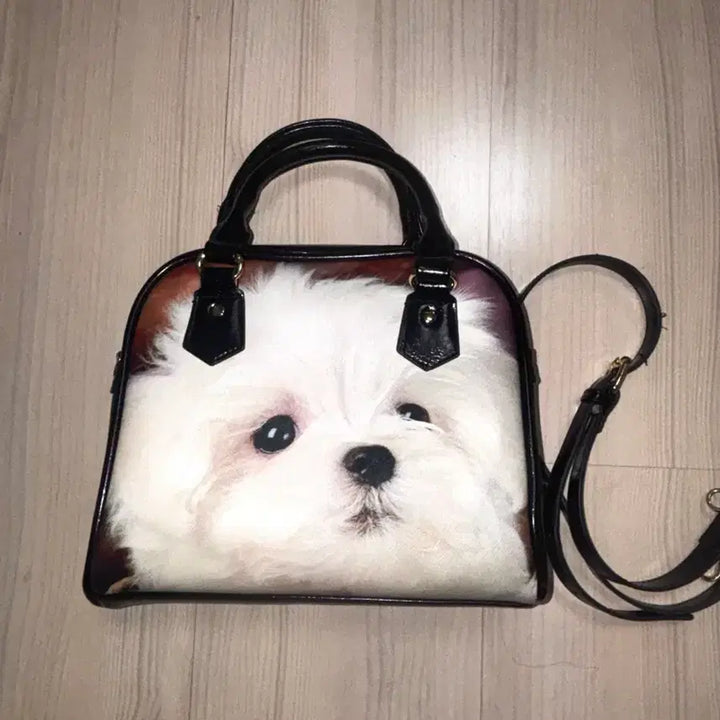 [SOLD OUT] Hurjaboy puppy leather bag 허자보이 말티즈 레더 백