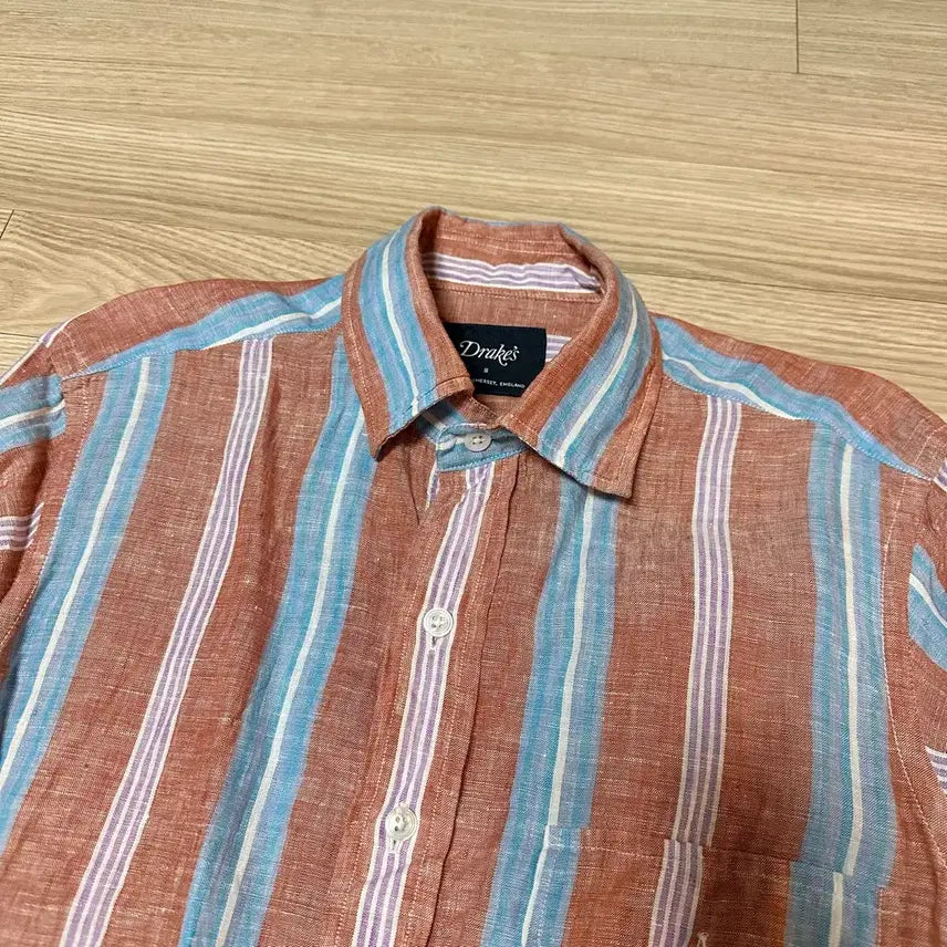[SOLD OUT] 드레익스 원포켓 린넨셔츠 S