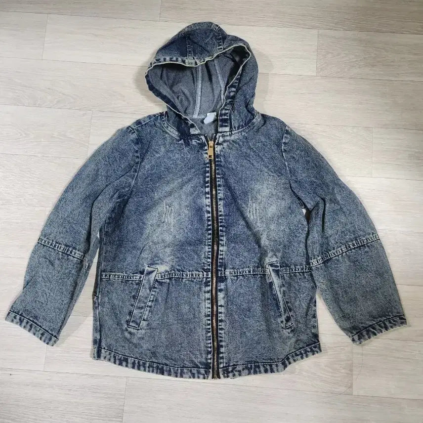 [BUNJANG] Vintage London Big Ben Hooded Denim Jacket / 빈티지 런던 빅벤 후드 청자켓   새상품