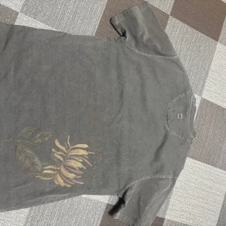 [BUNJANG] Wooyoungmi 25SS Oversized Flower Print T-shirt / 우영미 25ss 오버핏 플라워 반팔 46