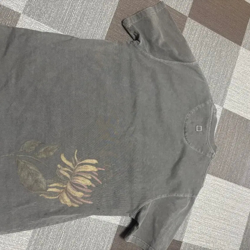 [BUNJANG] Wooyoungmi 25SS Oversized Flower Print T-shirt / 우영미 25ss 오버핏 플라워 반팔 46