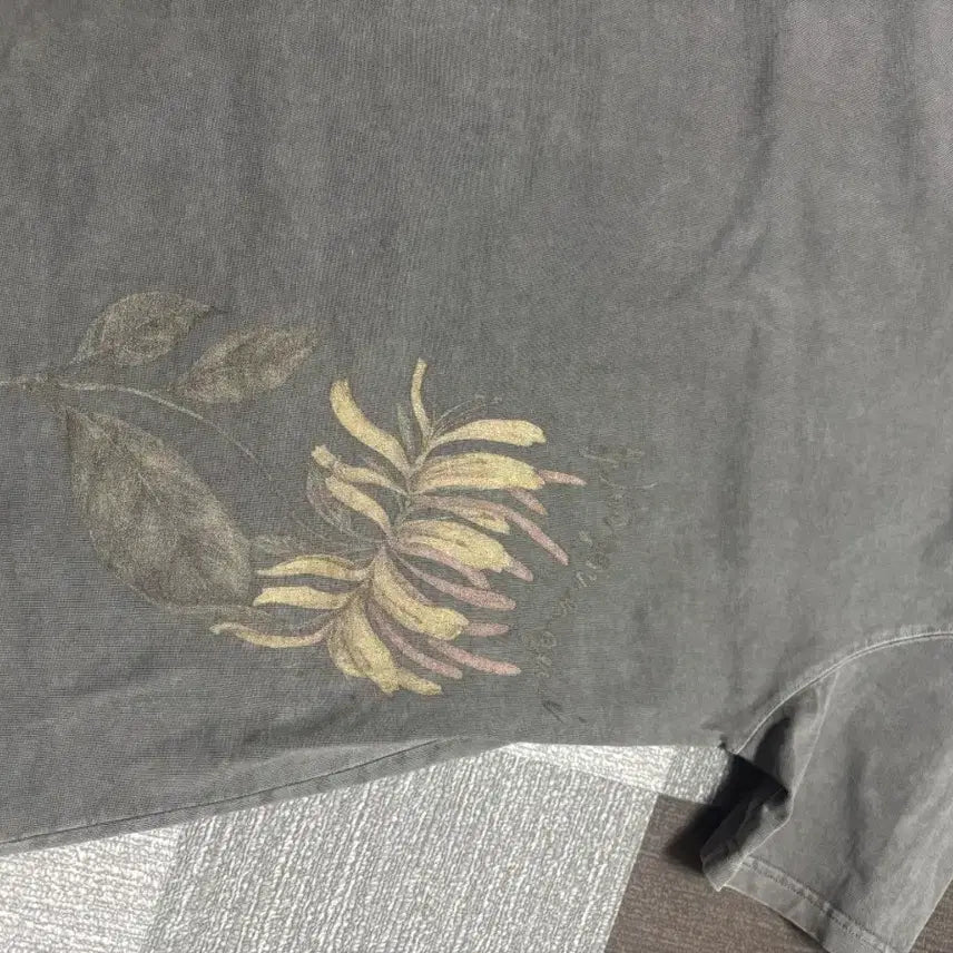 [BUNJANG] Wooyoungmi 25SS Oversized Flower Print T-shirt / 우영미 25ss 오버핏 플라워 반팔 46
