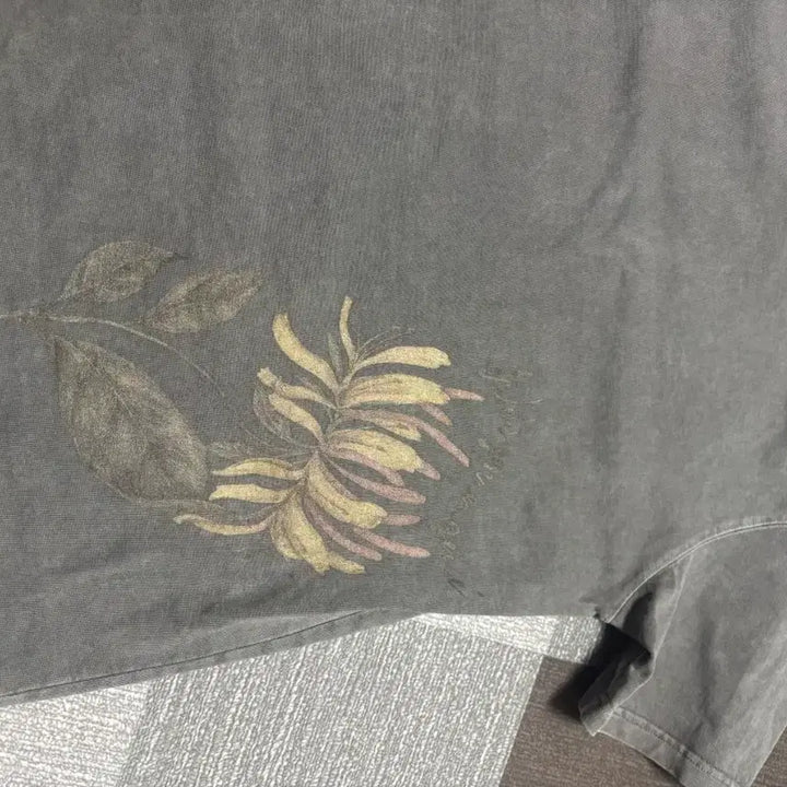 [BUNJANG] Wooyoungmi 25SS Oversized Flower Print T-shirt / 우영미 25ss 오버핏 플라워 반팔 46