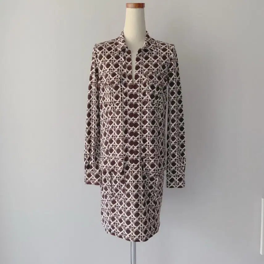 [BUNJANG] Diane von Furstenberg Patterned Dress / DVF 다이앤본퍼스텐버그 패턴 원피스