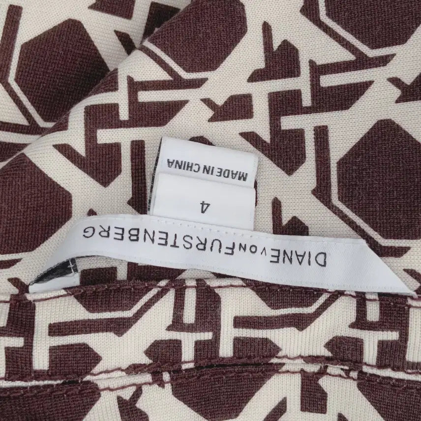 [BUNJANG] Diane von Furstenberg Patterned Dress / DVF 다이앤본퍼스텐버그 패턴 원피스