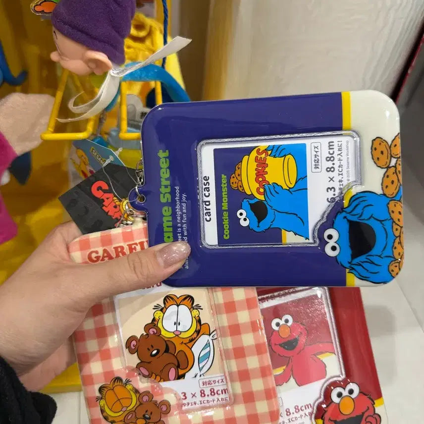 [BUNJANG] Sesame Street Card Case Set (Cookie Monster, Elmo, Garfield) / 세서미 스트리트 카드 케이스 (쿠키몬스터/엘모/가필드)3개세트