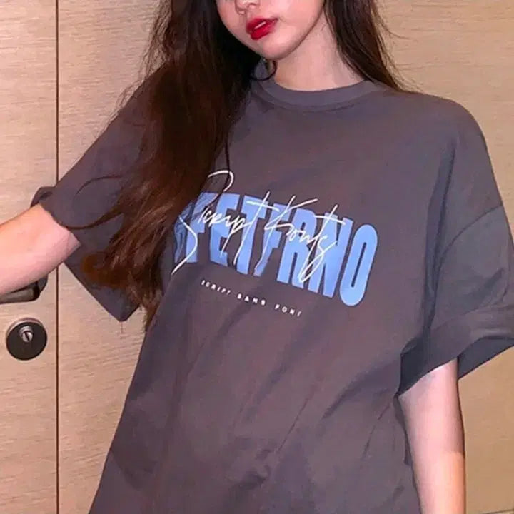 [BUNJANG] BETTERNO Lettering T-Shirt XL / BETTERNO 스크립트 반팔티 xl