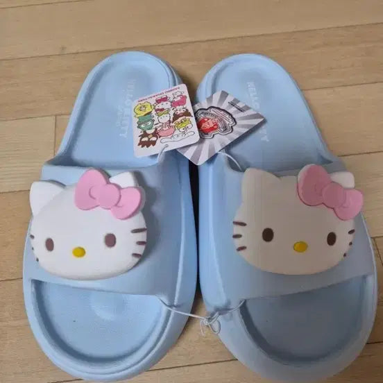 [BUNJANG] Kitty Platform Slippers 230 / 키티 통굽 슬리퍼 230