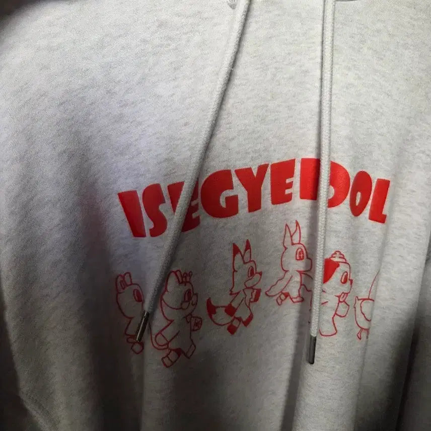 [BUNJANG] Isegye Idol Gray Hoodie &amp; Mouse Pad / 이세계아이돌 회색 후드티 장패드