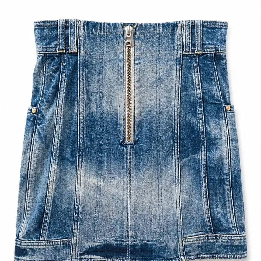 [SOLD OUT] 발망 골드버튼 데님 스커트 정품(38)입니다(국내택)