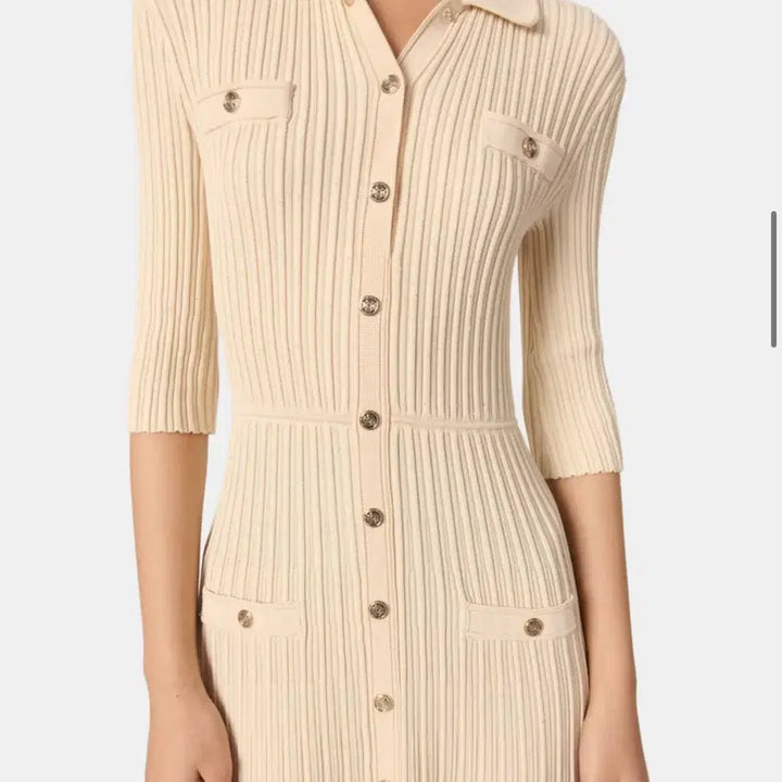 [BUNJANG] Maje Spangle Ribbed Knit Dress / maje 마쥬 25 스팽글 리브 니트 드레스 롱 원피스 38