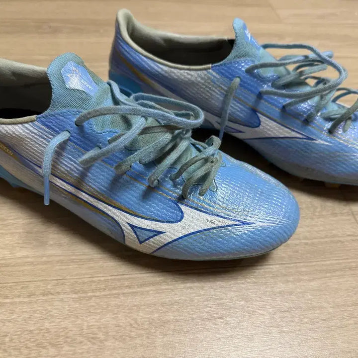 [BUNJANG] Mizuno Alpha 3 MD Soccer Cleats (Blue, 270mm) / [S급]미즈노 알파 3 md