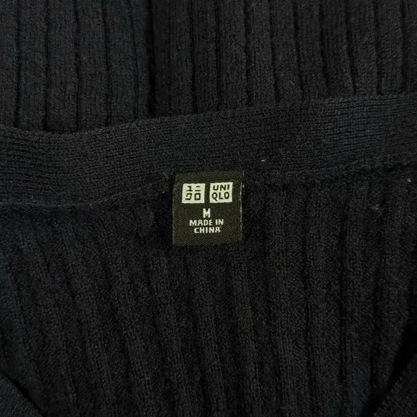 [BUNJANG] Uniqlo Extra Fine Merino Wool Ribbed Knit Set (Navy) - Size M / [M] 유니클로 엑스트라 화인 메리노 울 골지 니트 세트 (네이비)