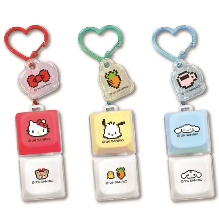 [BUNJANG] Sanrio My Melody LED Click Keycap Keyring / 산리오 LED Click 클릭 키캡 키링 마이멜로디