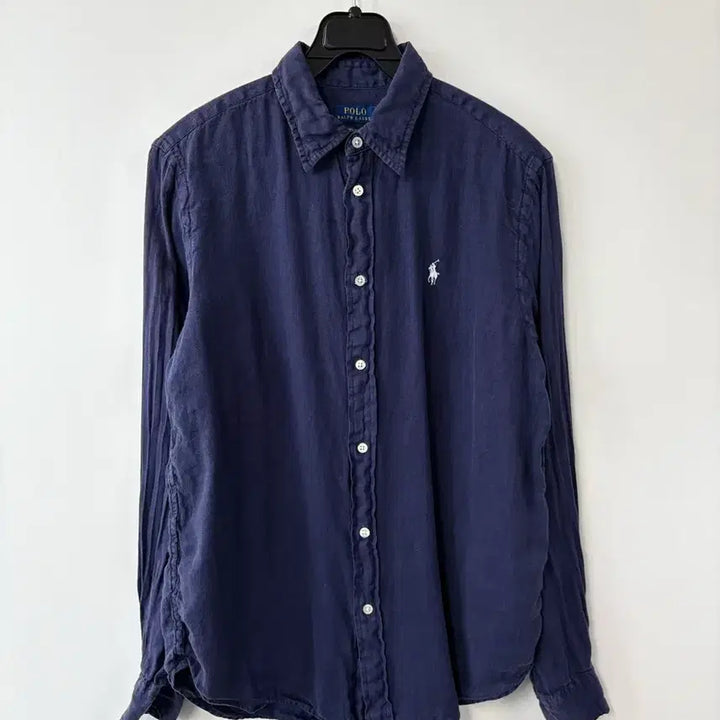 [SOLD OUT] 폴로 랄프로렌 QR 신형 네이비 린넨 셔츠
