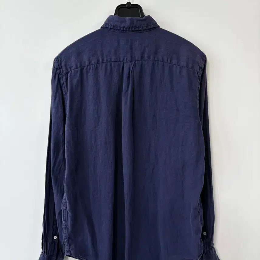 [SOLD OUT] 폴로 랄프로렌 QR 신형 네이비 린넨 셔츠