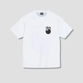 [BUNJANG] Stussy 8 Ball T-shirt White XL / 스투시 8볼 반팔 티셔츠 화이트 XL 새상품 무료배송