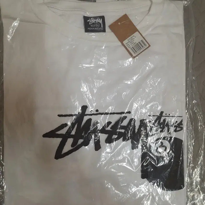 [BUNJANG] Stussy 8 Ball T-shirt White XL / 스투시 8볼 반팔 티셔츠 화이트 XL 새상품 무료배송