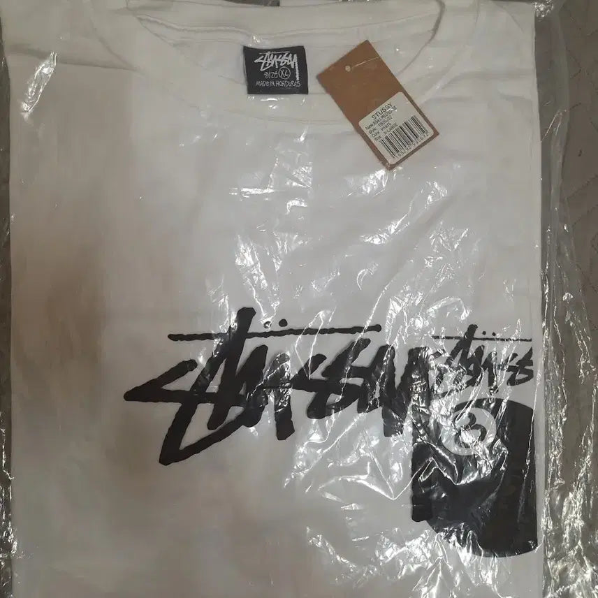 [BUNJANG] Stussy 8 Ball T-shirt White XL / 스투시 8볼 반팔 티셔츠 화이트 XL 새상품 무료배송