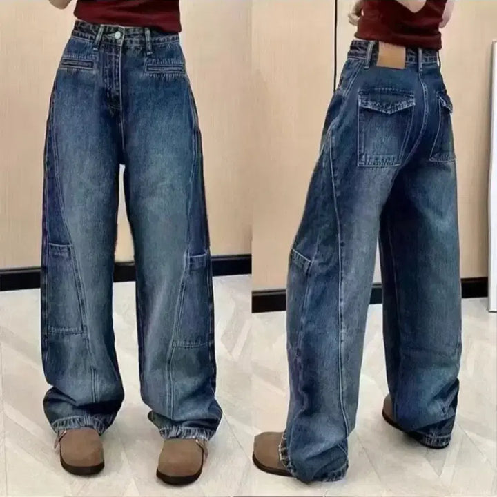 [BUNJANG] HANXIAO JEANS Wide Carpenter Jeans / HANXIAO JEANS 와이드 청바지 L