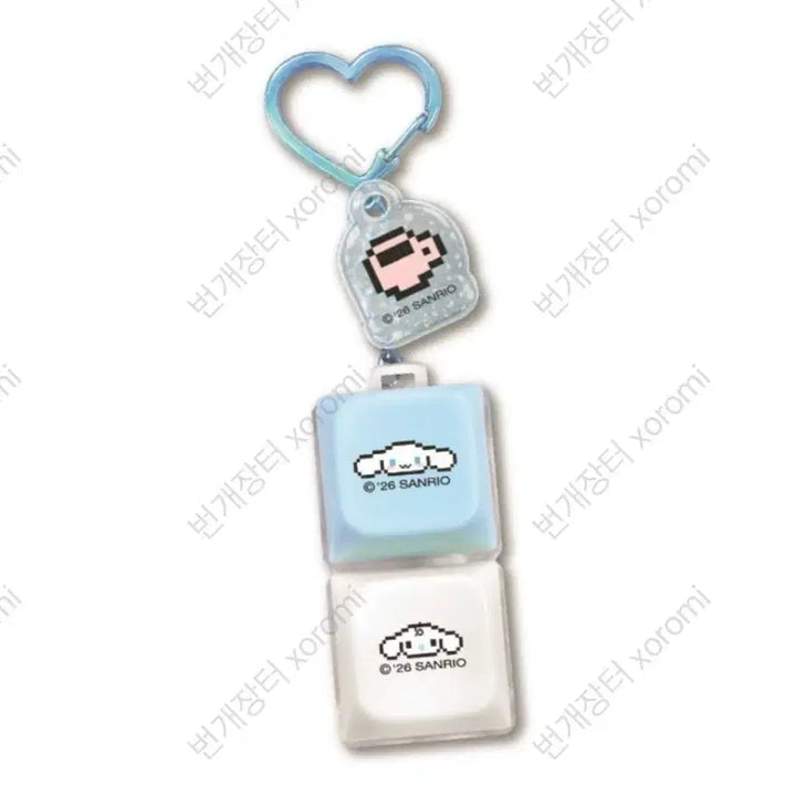 [SOLD OUT] 산리오 LED Click 클릭 키캡 키링 시나모롤