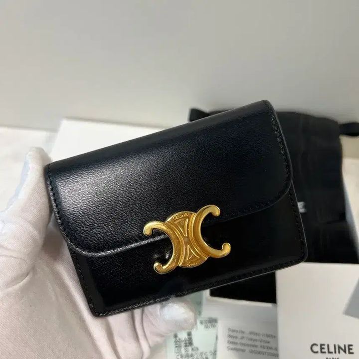 [BUNJANG] Celine Shiny Calfskin Flap Card Wallet / 셀린느 샤이니 카프스킨 플랩 카드지갑