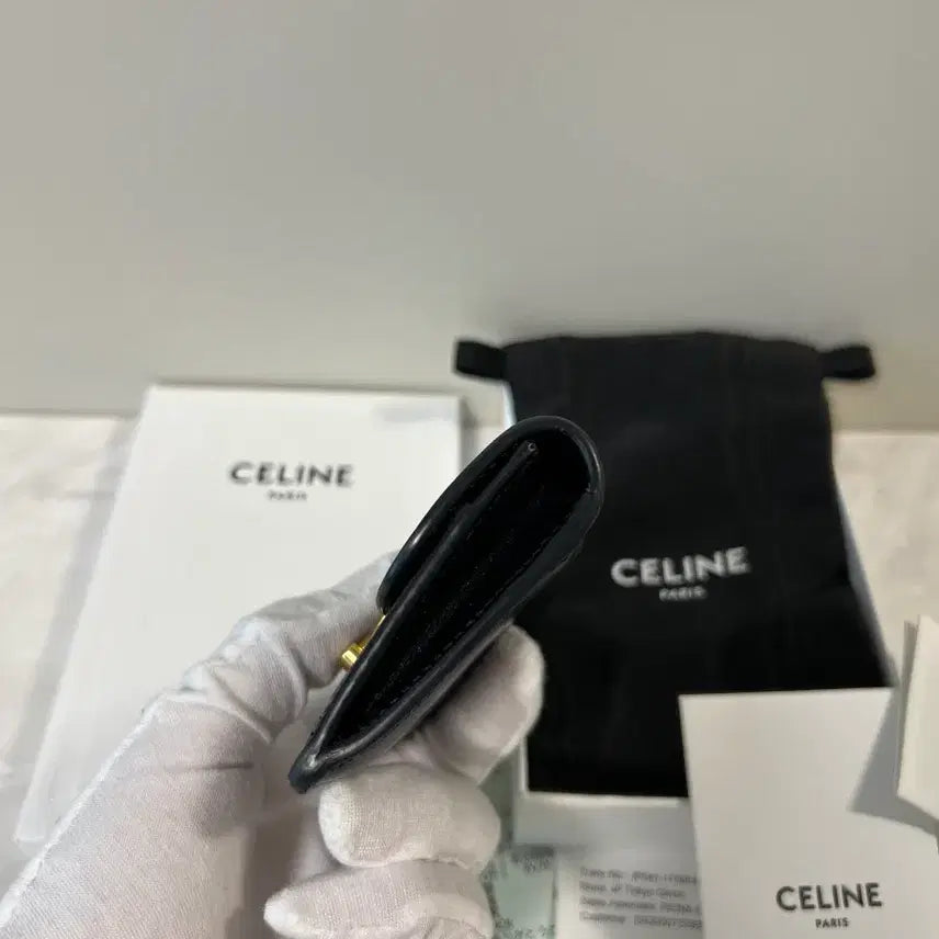 [BUNJANG] Celine Shiny Calfskin Flap Card Wallet / 셀린느 샤이니 카프스킨 플랩 카드지갑
