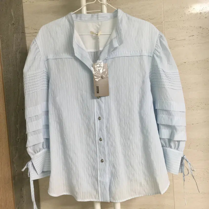 [BUNJANG] SYSTEM Striped Shirt Blouse Size 66 / (새상품) SYSTEM 시스템 스트라이프 셔츠 블라우스 66