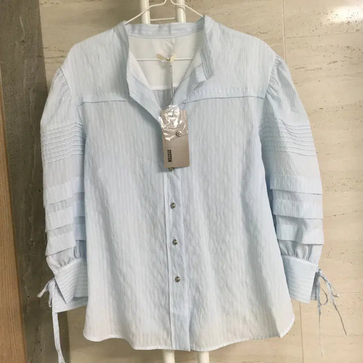 [BUNJANG] SYSTEM Striped Shirt Blouse Size 66 / (새상품) SYSTEM 시스템 스트라이프 셔츠 블라우스 66