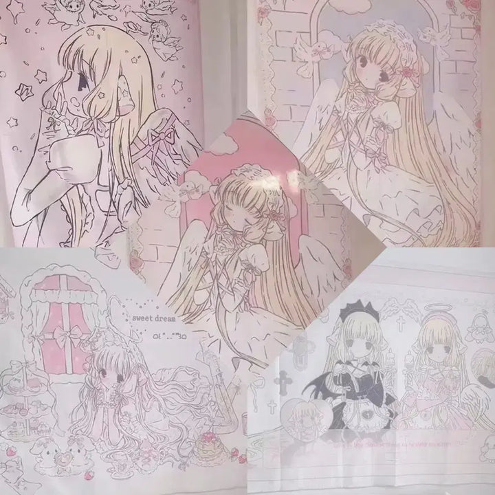 [BUNJANG] Chobits Chiho Fabric Tapestry Poster (5 Types) / 쵸비츠 치이 패브릭 태피스트리 포스터 5종 고전 미소녀 오타쿠 방 꾸미기