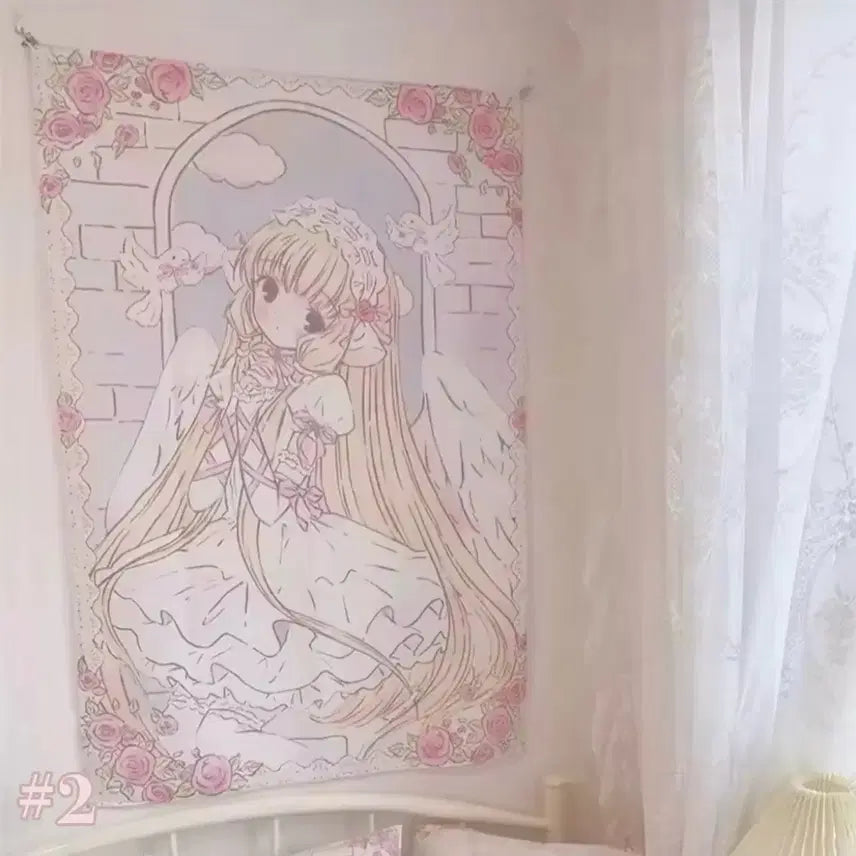 [BUNJANG] Chobits Chiho Fabric Tapestry Poster (5 Types) / 쵸비츠 치이 패브릭 태피스트리 포스터 5종 고전 미소녀 오타쿠 방 꾸미기
